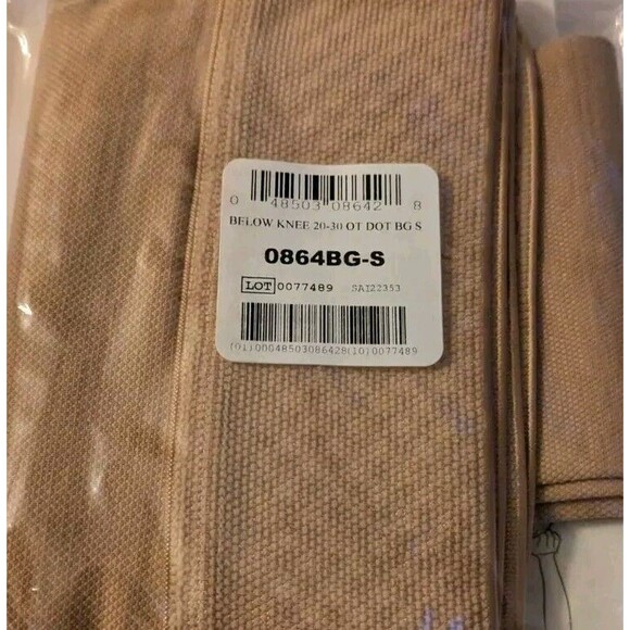 NIP Medical Compression Stockings Below Knee Beige Truform 0864BG-S  Small New - Picture 7 of 7